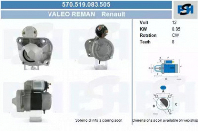 CV PSH 570519083505 -  Стартер